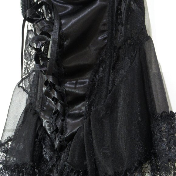 Escante Vintage Teddy Bustier with Open Crotch XL - Picture 4 of 10